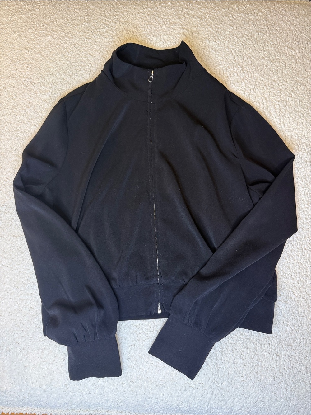Dynamite Black Zip-Up Bomber Jacket